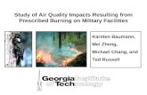Study of Air Quality Impacts Resulting from Prescribed Burning on Military Facilities
