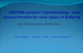 DAPHNE project: Cyberbullying - new measurements for new types of bullying
