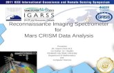 Reconnaissance Imaging Spectrometer for  Mars CRISM Data Analysis
