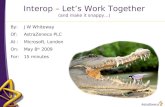 Interop – Let’s Work Together (and make it snappy…)
