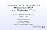 Improving MCP Compliance – Navigating eDEP and Managing RTNs