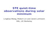 STE quiet-time observations during solar minimum