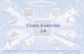 Class Exercise 1A