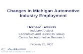 Changes in Michigan Automotive Industry Employment