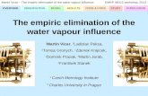 Martin Vicar ‒ The empiric elimination of the water vapour influenceEMRP IND12 workshop, 2012