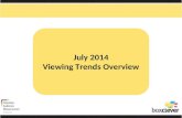 July 2014 Viewing Trends Overview