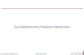 Cyclostationary Feature Detection