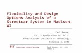 Flexibility and Design Options Analysis of a Streetcar System in Madison, WI