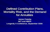 Defined Contribution Plans, Mortality Risk, and the Demand for Annuities