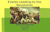 Events Leading to the Revolution