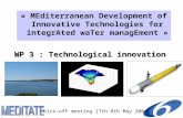 WP 3 : Technological innovation