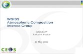 WGISS Atmospheric Composition  Interest Group