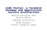LEAD Portal: a TeraGrid Gateway and Application Service Architecture