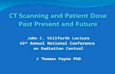 CT Scanning and Patient Dose Past Present and Future