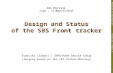 Design and Status of the SBS Front tracker