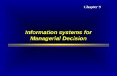 Information systems for Managerial Decision