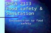 DHCA 2113 Food safety & Sanitation