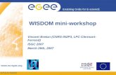 WISDOM mini-workshop