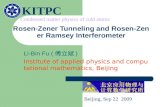 Rosen-Zener Tunneling and Rosen-Zener Ramsey Interferometer