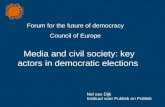 Media and civil society: key actors in democratic elections