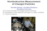 Nondestructive Measurement of Charged Particles