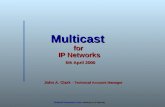Multicast  for   IP Networks  6th April 2000
