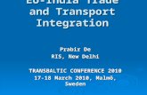 EU-India Trade and Transport Integration