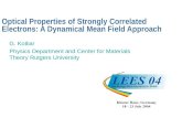 Optical Properties of Strongly Correlated Electrons: A Dynamical Mean Field Approach