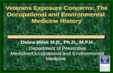Veterans Exposure Concerns: The Occupational and Environmental  Medicine History