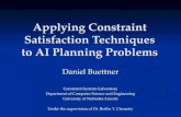 Applying Constraint Satisfaction Techniques to AI Planning Problems