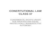 CONSTITUTIONAL LAW CLASS 37