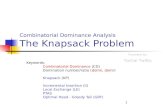 Combinatorial Dominance Analysis The Knapsack Problem