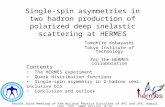 Single-spin asymmetries in two hadron production of polarized deep inelastic scattering at HERMES
