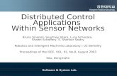 Distributed Control Applications  Within Sensor Networks