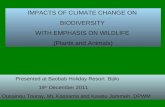 IMPACTS OF CLIMATE CHANGE ON  BIODIVERSITY  WITH EMPHASIS ON WILDLIFE  (Plants and Animals)