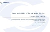 Wood availability in Germany and Europe  Status and Trends