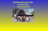 DNIPROPETROVSK    NATIONAL   UNIVERSITY