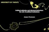 Political attitudes and electoral behaviour: the role of political institutions