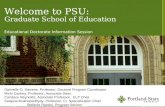 Welcome to  PSU: Graduate School of Education Educational Doctorate Information Session