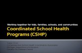 Coordinated School Health Programs (CSHP)