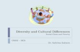 Diversity and Cultural Differences  Social  Class and Poverty