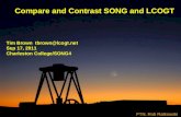 Compare and Contrast SONG and LCOGT