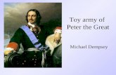 Toy army of  Peter the Great