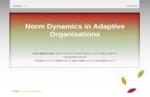 Norm Dynamics in Adaptive Organisations