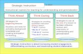 Instructional routines for teaching for understanding and generalization