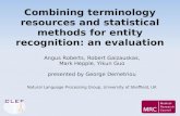 Combining terminology resources and statistical methods for entity recognition: an evaluation