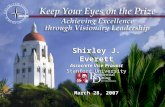 Shirley J. Everett Associate Vice Provost Stanford University March 28, 2007