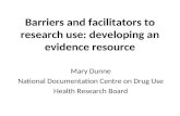 Barriers and facilitators to research use: developing an evidence resource
