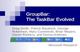 GroupBar:  The TaskBar Evolved