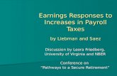 Earnings Responses to Increases in Payroll Taxes by Liebman and Saez